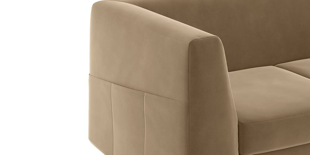 Rubik Sofa (Fawn Velvet)